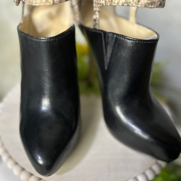 Enzo Angliolini leather stiletto bootie snake skin - Picture 7 of 9